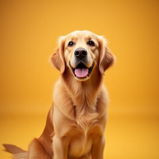 The same Golden Retriever with a sleek, de-shedded coat.